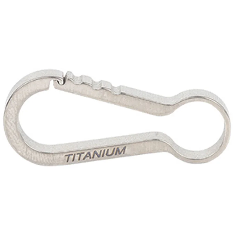 

Titanium Mini High Loading-Bearing Carabiner Outdoor Hook Edc Tool Carabiner Keychain Titanium Color Small