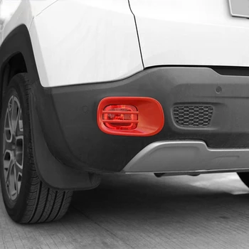 

Metal Car Rear Tail Fog Light Lamp Cover Decoration Trim for Jeep Renegade 2015 Up Exterior Accessories Car Styling