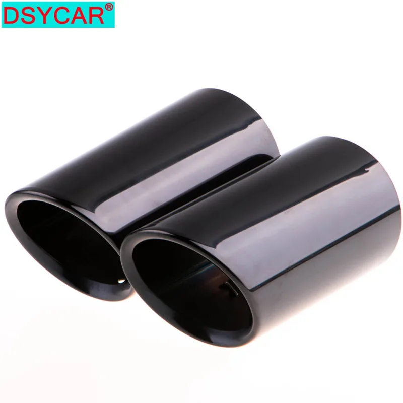 

2Pcs/Set Chrome Plating Stainless Steel Car Exhaust Muffler Tip Pipes Covers for Audi A1 A3 A4 TT 2009-2015/VW Volkswagen PASSAT