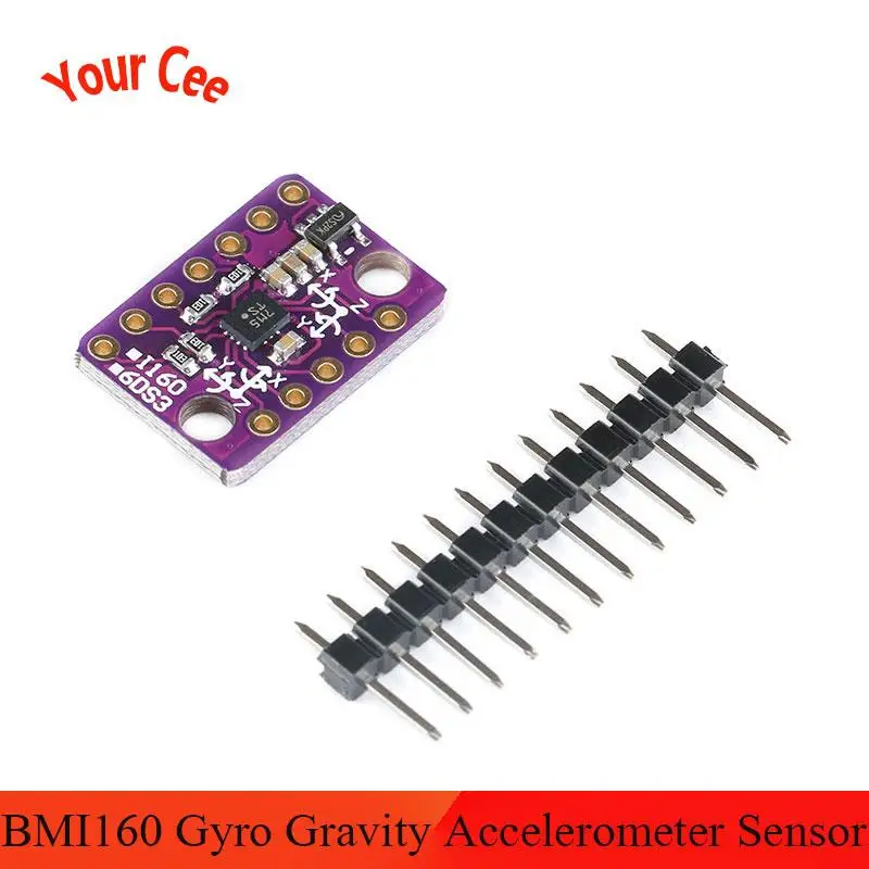 BMI160 GY 6 Axis 6DOF Rate Gyro Gravity модуль датчика акселерометра IIC I2C SPI протокол связи 3