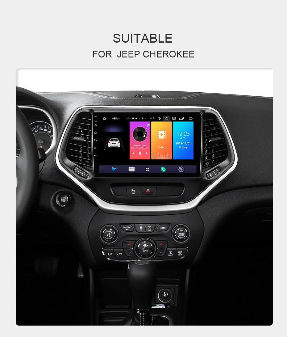 ISUDAR Автомагнитола для Jeep Cherokee 5 KL- 2 din Android 9 Авторадио Мультимедиа gps DVR AHD камера ram 2 Гб rom 32 Гб USB