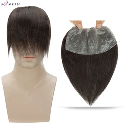 S-noilite Men Hairline 13g Front Men Hair Natural Hair Human Male Replacement System 0.16mm PU Hairpiece Invisible Extensions