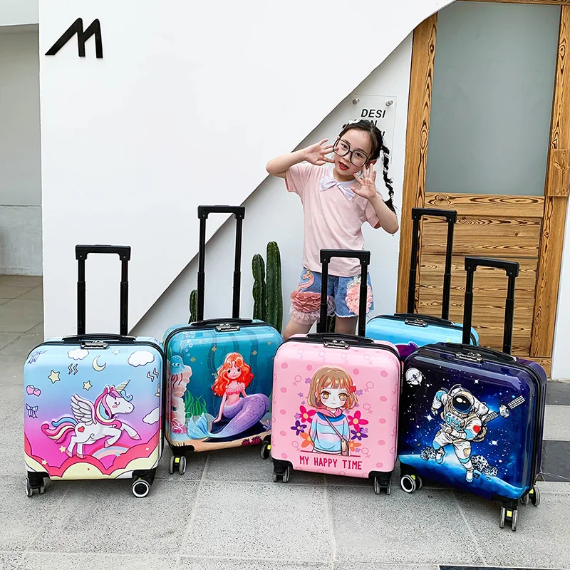 20 zoll Hohe Qualität Cartoon Nette kinder Reise Koffer Kinder Trolley  Kleine Gepäck Tragen-auf Internat Fall Für jungen Und Mädchen - AliExpress