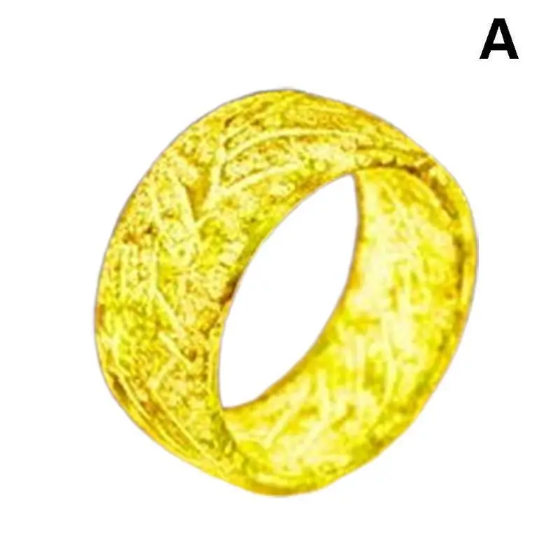 Креативное термохромное светящееся кольцо из смолы, модное крутое кольцо для ночного клуба, меняющее цвет, модное дикое кольцо - Цвет основного камня: Yellow