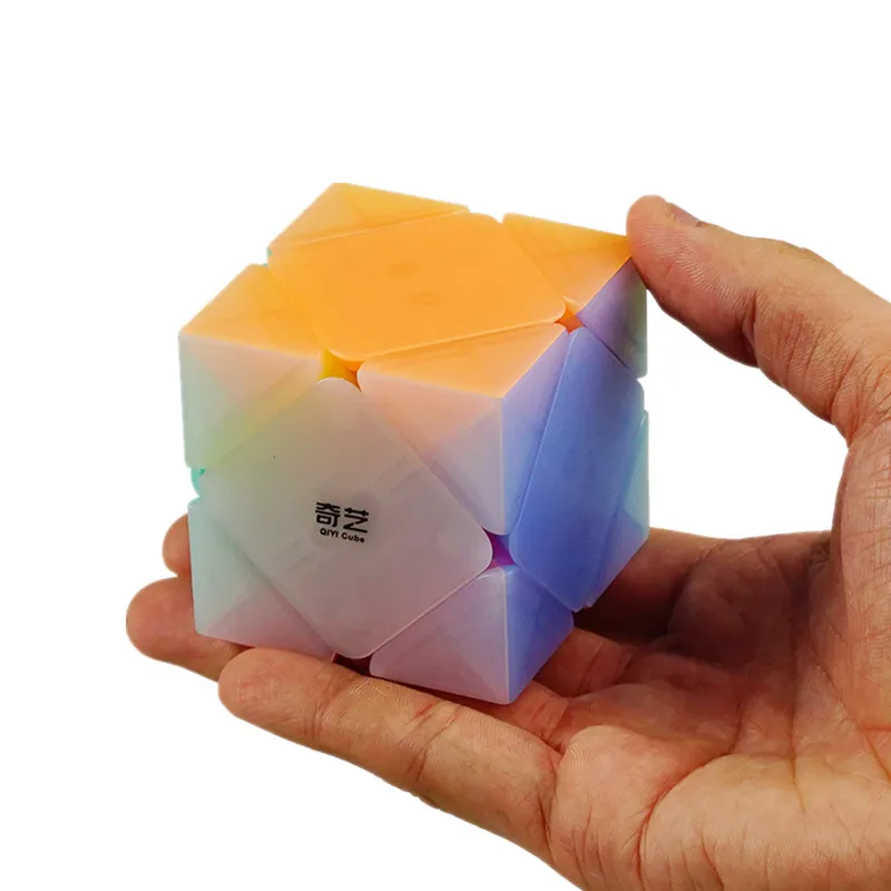 Qiyi Skew волшебный куб головоломка рекламные пластиковые игрушки твисти 3x3 куб