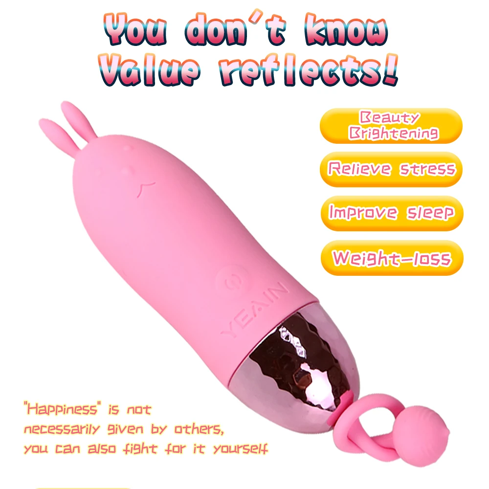 Leistungsstarker Kugelvibrator, Klitorisvibrator mit 10 Modi, tragbarer Mini-Taschenstimulator, G-Punkt-Klitoris_voghion.com