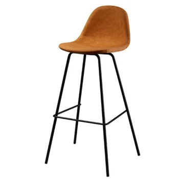 

Nordic Bar Chair Modern Simple Back Metal Bar Chair Net Red Milk Tea Restaurant Household Iron High Stool