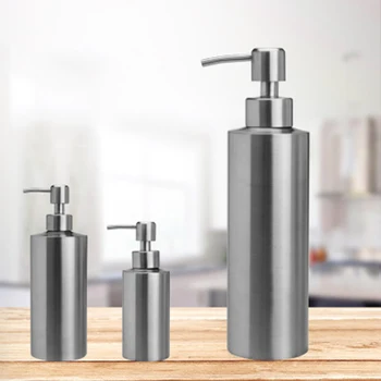 

Soap Dispenser High Quality Stainless Steel Cylindrical Lotion Box Home Hand Sanitizer Box Gold/Silver Bathroom Shampoo Bottle