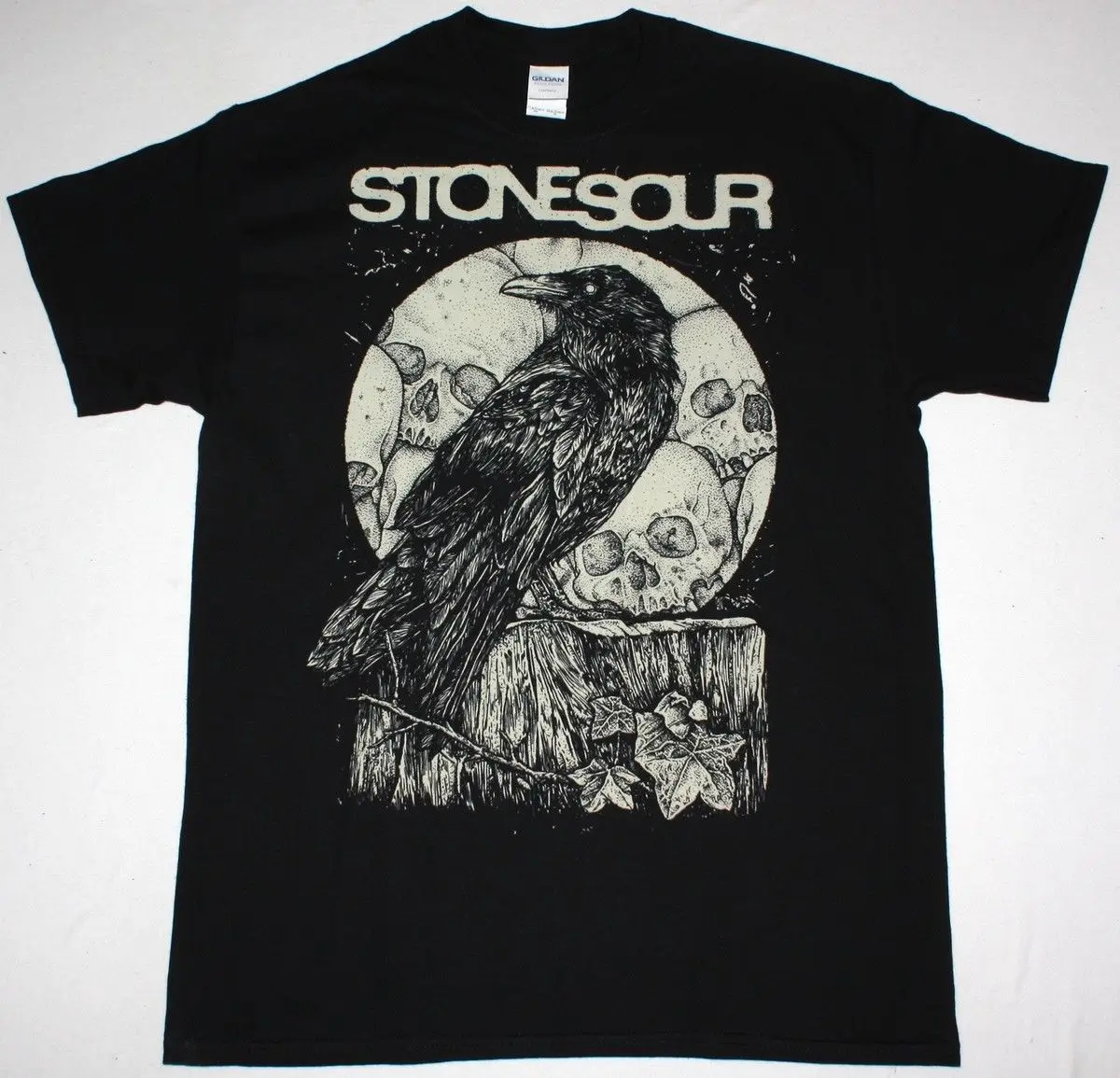 Stone Sour CROW черная футболка Альтернативная металлическая SLIPKNOT KORN SEETHER Повседневная