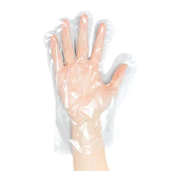 

500PcDisposable Gloves Food Service Clear Vinyl Gloves Transparent Powder Free Clear Food Gloves Home Kitchen Cleaning Supplies