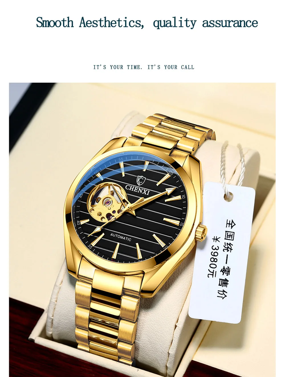 Men's Automatic Mechanical Top Brand Stainless Steel Waterproof Swiss Movement High Quality Watches Relogio Masculino
