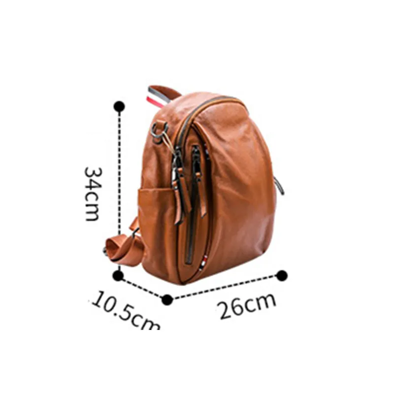 Женский рюкзак из натуральной кожи, женская сумка на плечо, кожаные походные сумки для женщин, маленькие школьные рюкзаки