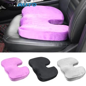 

FORAUTO U Shaped Car Seat Cushion Memory Foam Seat Cushion Lumbar Pain Relief Pad Winter Warm For Automobile Office Chairs