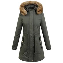 Зимнее пальто, женская длинная парка, женские меховые утепленные толстовки, ветровка с капюшоном, меховой воротник, верхняя одежда, уличный стиль, женская куртка