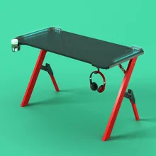 

Modern Black Computer Game Desk Folding Large Gamer Computer Table Desktop Mat Glow Escritorio Gaming Furniture Tables OF50ZZ