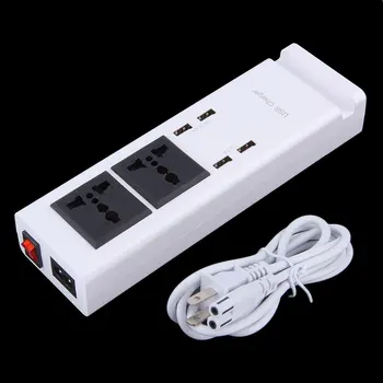 

Home Office Use 4-Port USB Charger with 2-Port Outlet Power Strip