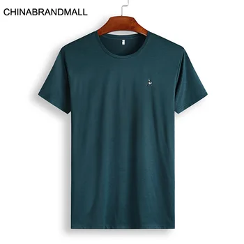 

Plus Fat Plus Size Male Summer Short Sleeve Sweatshirt T Shirt Extra Large Fat Fat Man Half Sleeve Round Neck Mercerized