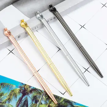 

24 pcs/lot Creative Cobra Metal Ballpoint pen Cute Business Ball pens Signature pen office School writing supplies