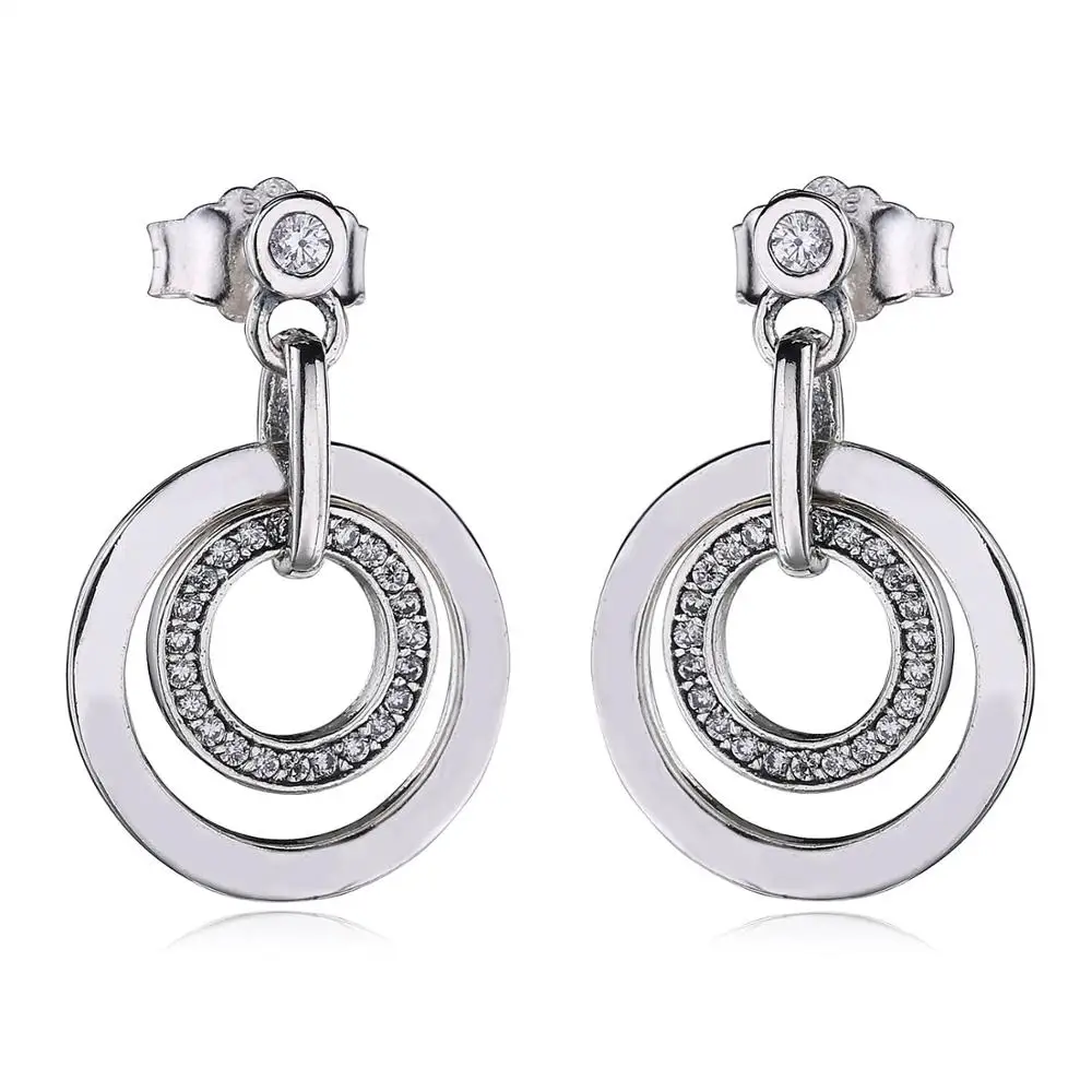 

Ajax New Arrival 925 Sterling Silver Earring Signature Circlesl Stud Earrings For Women Wedding Gift Europe Jewelry