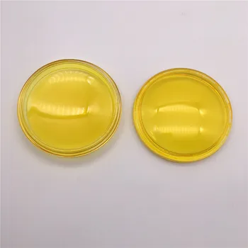 

2X 9cm yellow Fog Lights Lamps Anti-fog Tempered Glass For Ford Escort EcoSport Focus Fiesta C-Max Falcon