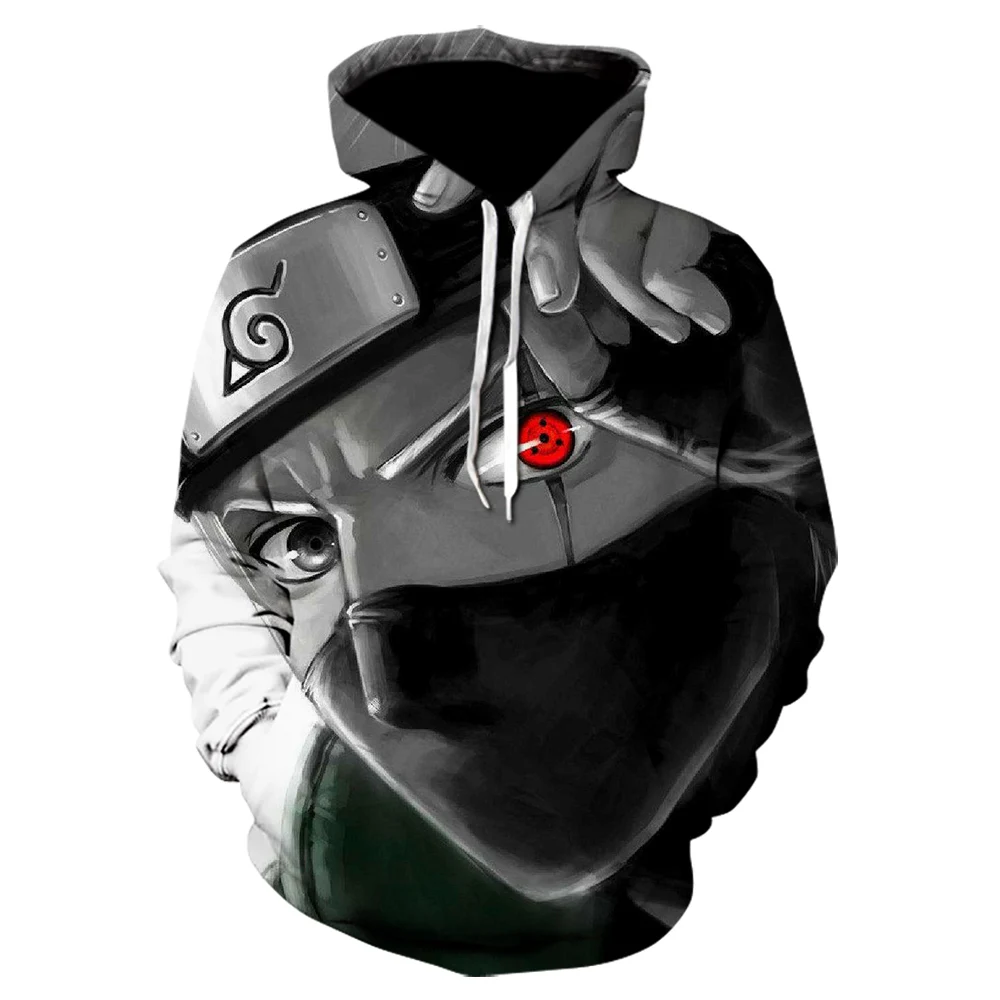  3d print New Hooded Sweatshirts Men 3d Hoodies Anime Naruto Hatake Kakashi Hoodie Male female casua