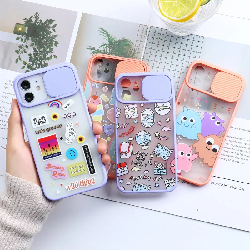 Case for iPhone 11 Case iPhone 13 11 12 Pro Max Funda Slide Luxury Case for Iphone 6 s 7 8 Plus 12 13 Mini XS Max X XR SE 2 Back