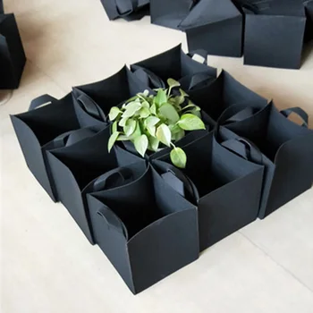 

Fabric Raised Planting Bed Thicken Non-woven Square Plant Flower Tree Planting Grow Bag HTQ99