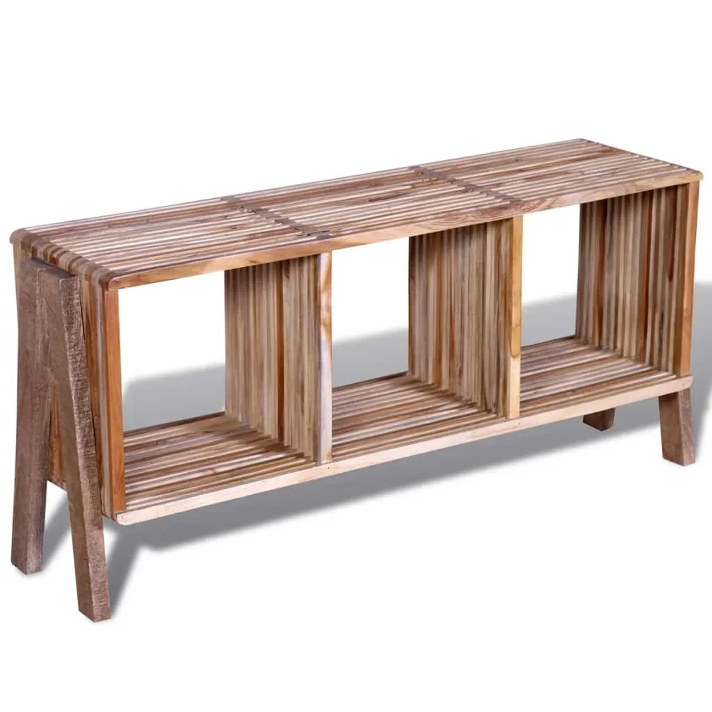 

New Modern Tv Cabinet In Living Room Recycled Teak Wood TV Table with 3 Stackable Drawers Living Room Furniture Free Shipping