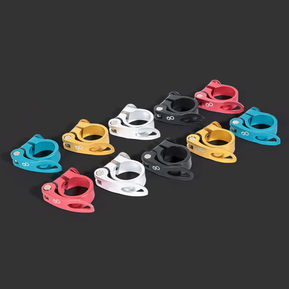 Universal Portable Aluminum Alloy Seat Post Clamp Ultralight Cycling Professional 31.8mm 34.9mm Road Bike Fixed Quick Release