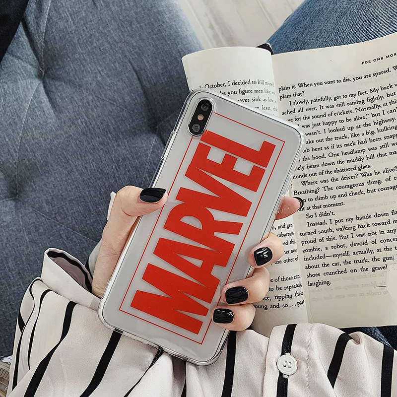 05C Прозрачный чехол для телефона для iphone 11 Pro Max 6 7 8 6s 5 5S se чехол для iphone X XS Max XR 7 8 Plus чехол Человек-паук Железный человек - Цвет: 05C