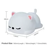 USB Rechargeable Night Light Cat Silicone Night Lights Touch Sensor Bedroom Bedside Lamp With Remote For Kids Baby Gift ► Photo 2/6