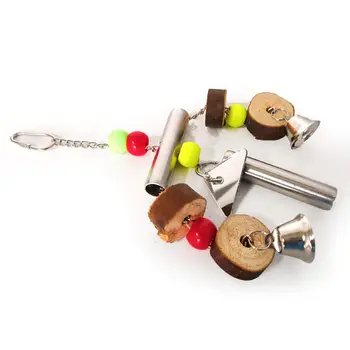 

Bird Stand Toys Parrot Swing Cage Bell Hanging Up Pet Toy Parrot Cockatiel Parakeet Bird Muzzle Chew Sound Toys 090C