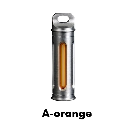 Самоосвещающийся Тритий подвесной светильник на открытом воздухе спасательный подвесной брелок EDC - Цвет: orange