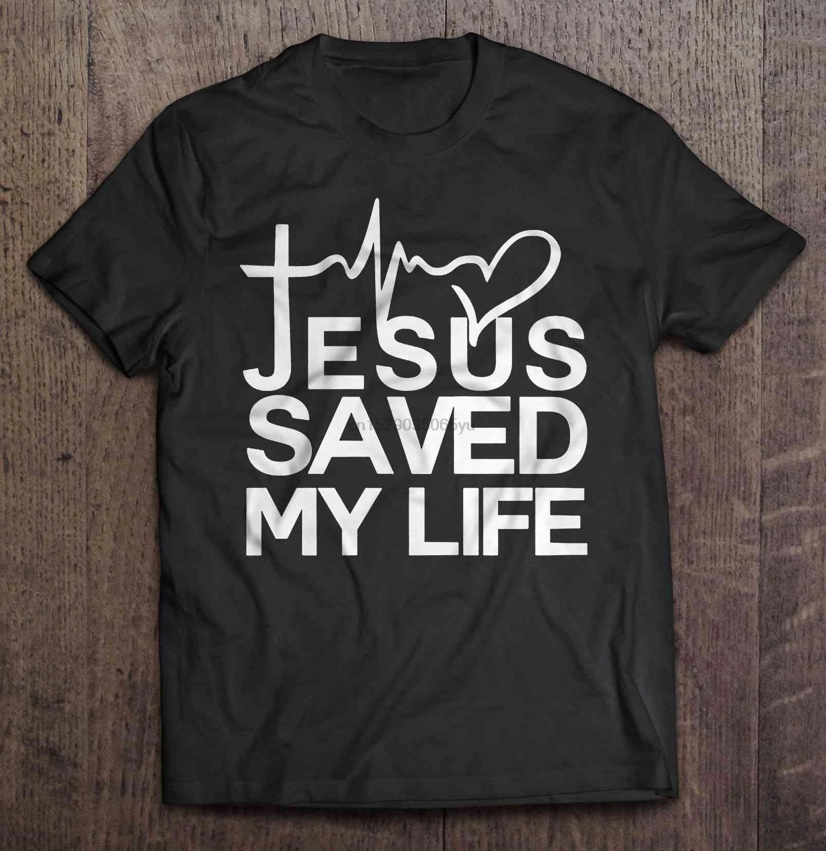 Hommes t shirt jésus sauvé ma vie femmes t shirt AliExpress