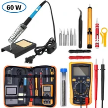 

220V 60W Electric Soldering Iron Adjustable Temperature kit High Power Welding Solder Rework Station Heat Pencil Repair Toolkit