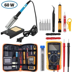 Fer à souder électrique 220V 60W, kit de température réglable, Station de soudage à haute puissance, outil de réparation, crayon thermique 