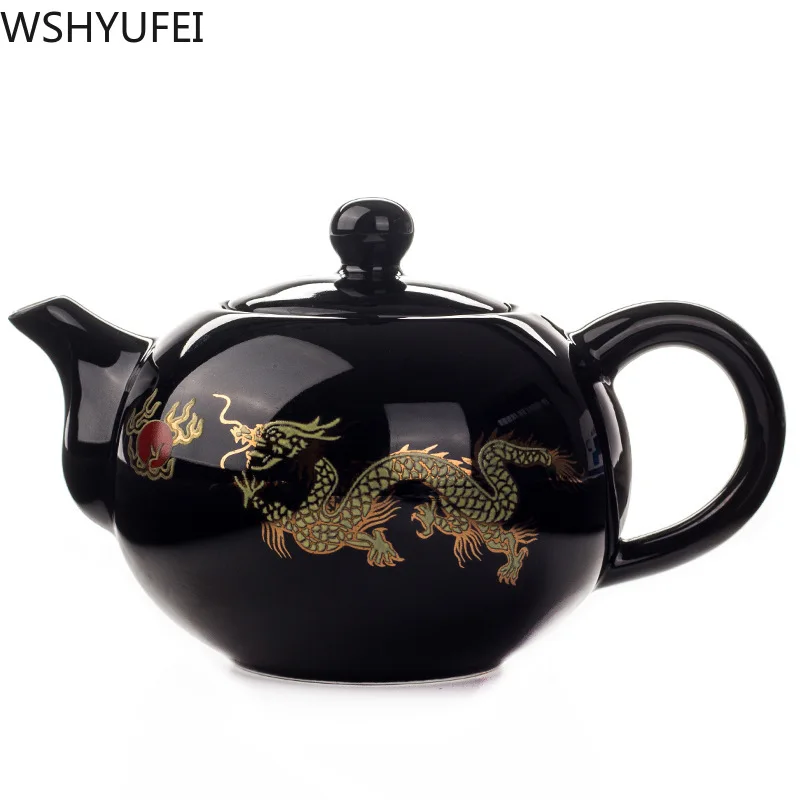 Стильный керамический чайник Dahongpao Kungfu чайный сервиз для путешествий удобный чайный сервиз Бытовая Питьевая утварь WSHYUFEI