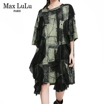 

Max LuLu 2020 Summer Fashion Elegant Streetwear Ladies Sexy Lace Dresses Womens Luxury Printed Dress Female Punk Style Vestidos