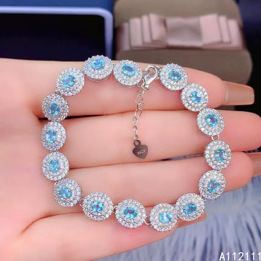 

Женский браслет из серебра 925 пробы, с натуральным драгоценным камнем