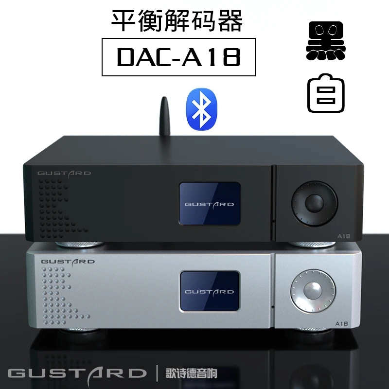GUSTARD Bluetooth 5 0 AK4499EQ сбалансированный ЦАП LME49860 * 6 декодер с DSD512 32 бит/768 кГц пульт