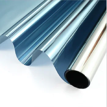

4m Length New Silver Heat Insulation Glass Sticker Self-Adhesive Anti-UV Sun-Blocking Anti-UV One Way Mirror Tint-Film
