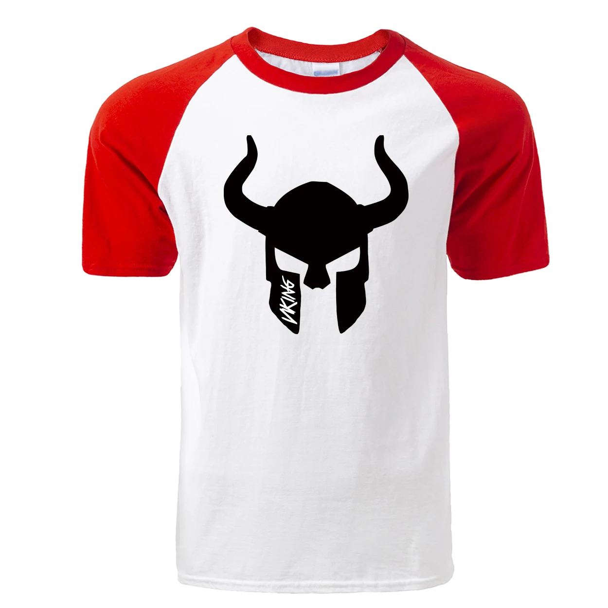 Модная футболка Odin Vikings, мужская летняя крутая футболка с коротким рукавом, реглан Viking, хлопковая Повседневная мужская футболка, мужская одежда