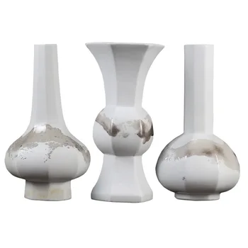 

Jingdezhen Porcelain Vase Chinese Style Antique Decoration Handicraft Flower Arrangement Case Ceramic Home Decor