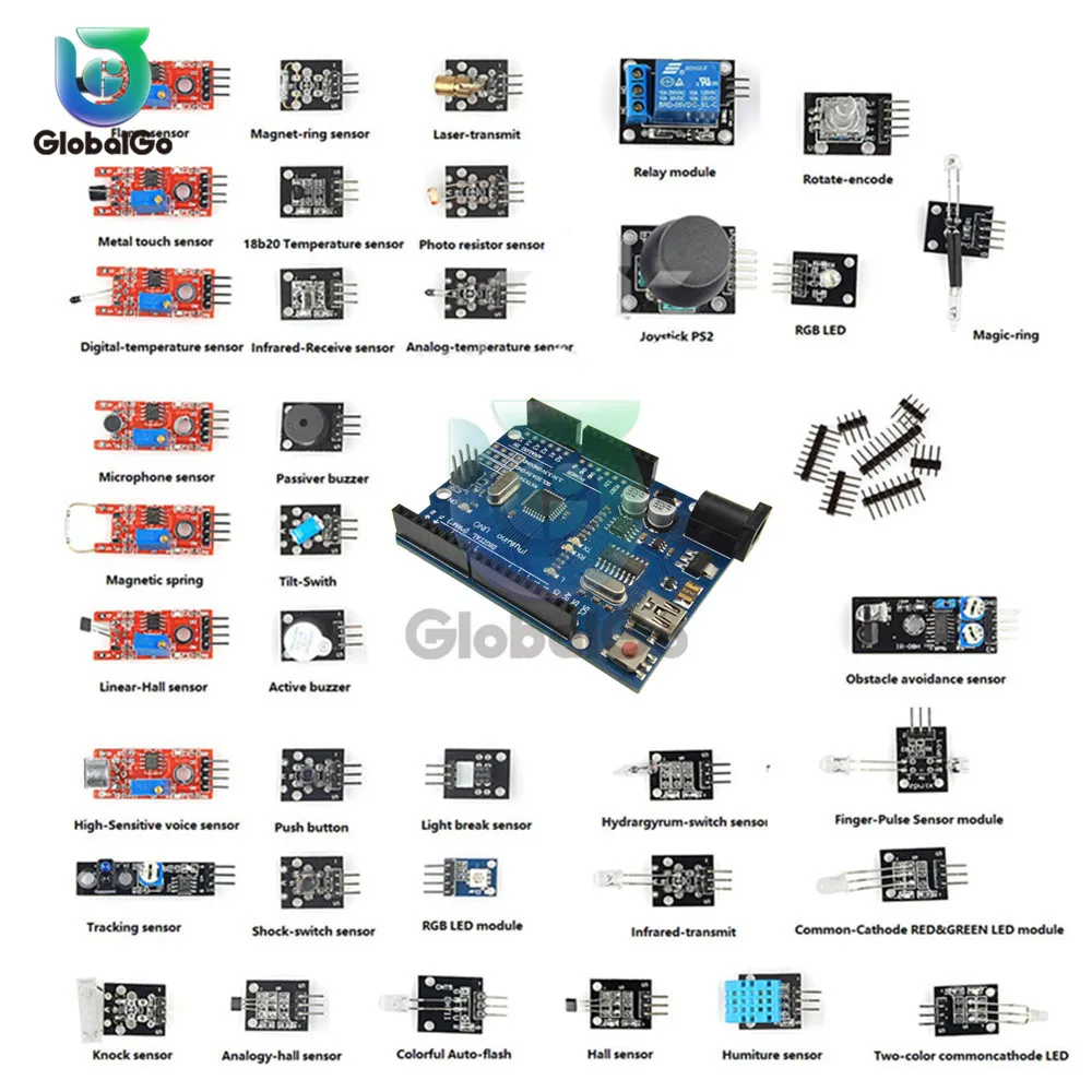 35 в 1 сенсорные модули стартовый набор для arduino переключатель модуль датчик