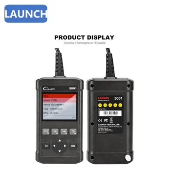 

Launch CR5001 Creader 5001 Code Reader Full OBDII/EOBD Diagnostic Functions Scan Tool Same As Creader 519