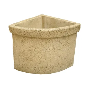 

Flower pot Planter pot Corner Smooth outer concrete-stone 40x40x40cm.