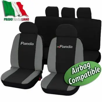 

COPRISEDILI SPECIFICI FIAT PANDA DAL 2012 POS1/3-2/3 BICOLORE NERO-GRIGIO CHIARO
