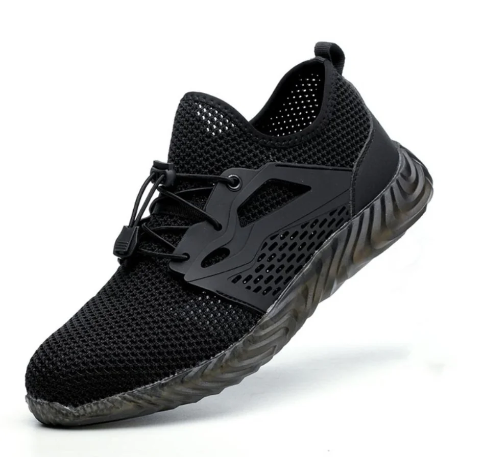 Прямая поставка; рабочие кроссовки; неубиваемая обувь Райдера для мужчин и женщин со стальным носком; дышащие ботинки с защитой от проколов - Цвет: pic shoes B