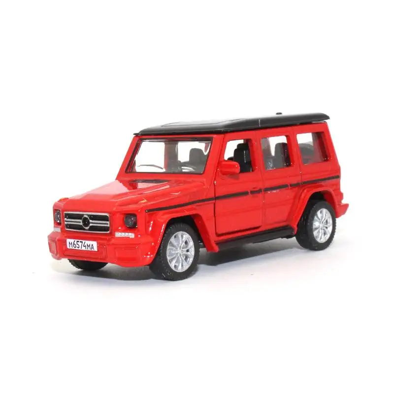 1: 64 Benz G500 модель внедорожника автомобиля детские игрушки металлический материал Коллекция украшения игрушка, модель автомобиля - Цвет: Красный