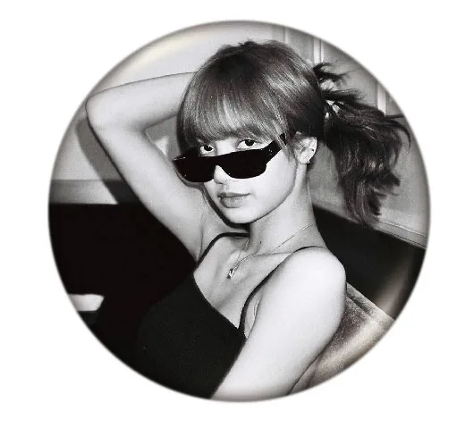 I KPOP Черный Розовый альбом брошь, значок на булавке аксессуары для одежды шляпа украшение для рюкзака 1 шт. брошь на заказ булавки - Окраска металла: I